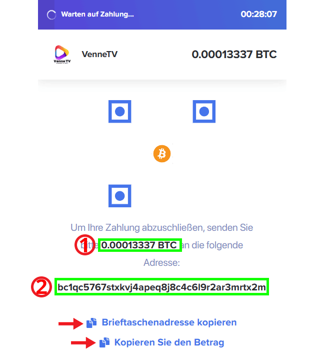 Zahlungsdetails im Detail